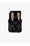 Rabbit Ear Detailed Sleeveless Hooded Fur-Look Vest - 3