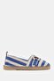 Aria Women's Blue Buckle Cloth Espadrille