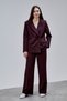 Mürdüm Palazzo Pants Blazer Jacket Set - 8