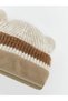 Quality Pieces from Çelebi Store: Cute Teddy Bear Embroidered Baby Boy Beanie - 3