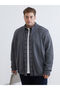 Özmarka New Season Standard Fit Stand Collar Men's Knitwear Cardigan