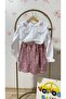 Sequined Skirt & Embroidered Blouse Children's Set