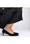 Women's Classic Short-Heeled Leather Shoes - 2