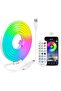 RGB Bluetooth Smart Neon Light Strip,USB Neon Strip Lights, DIY Music Scene Timing IP65 Waterproof Strip Lights (3m)