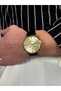 Vintage Dial Black Men's Wristwatch Stainless Steel Case Leather Band Durable Colorfast - 2