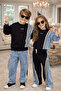 Children's 2-Piece Set |   Denim Detailed Sweatshirt & Trousers |   Eid Stylish - Brother-Sister Combination - 3