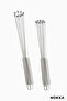 2 Pieces of Pearl-Headed Whisks, Stainless Steel, Large and Small Set - 2