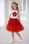 Girl's Set Daisy Pattern Skirt Lycra Badi