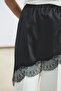 Lace Striped Skirt Underdress Black - 3