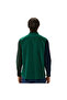 Men's Regular Fit Buttoned Collar Color Blocked Dark Green Shirt - 2