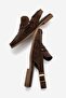 Clifton Women's Genuine Leather Sandals Brown Suede - 5
