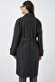 Women's Double-Breasted Collar Trench Coat 5987 - Black - 8