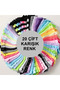 20 Pairs Mixed Color Ankle Socks – Cotton, Stretchy, Sweat-Free Daily Women's Ankle Sock Set - 2