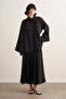 Helena High Neck Draped Blouse Black - 4