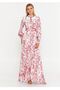 Vefastyle-Downline, rochie alba lunga satin marime S - 4