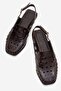 Chance Women's Genuine Leather Sandals Brown - 4