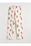 Giyçık Store Den Ecru Crew Neck Printed Women's Pajama Set - 7