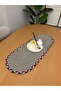 Sera American Service Handmade Cotton Natural Jute Braided Detailed Straw Runner 30X80 - 4