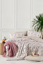 4-Piece Double Duvet Cover Set with Pillows Ivy - 4