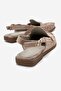 Clifford Women's Genuine Leather Sandals Mink Suede - 3