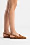 Clifford Women's Genuine Leather Sandals Brown Suede - 7
