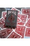 Foil Back Metalluxe Red Colored Deck - 3