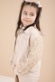 Beige Rose Detailed Shorts, Skirt and Jacket 3-Piece Set for Girls 23611 - 7