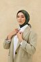 وشاح لامع منقوش - 8647 - أخضر عسكري - 5