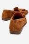 Women's Genuine Leather Loafers Tassel Detailed Tan Suede Siena Color-Match Leather Lining - 3