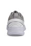 Comfortable Lace-Up Casual Sports Shoes White Silver Sneaker - 6
