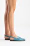 Clifford Women's Genuine Leather Sandals Blue - 7