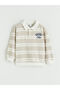 Lcw Kids Polo Neck Striped Boys' Thick Sweatshirt - 2