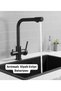 Purified Black Sink Faucet, Purification Faucet, Sink with Dual Water Inlets (33 cm)