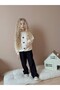 Girls' Heart-Designed Wide-Leg Cotton Suit - 2