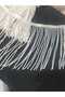 White Beaded Tassel Beaded Fringe Tassel Accessory Hobby Decorative Tassel