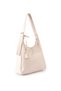 Stella Faux Leather Women's Shoulder Bag with Charms and Adjustable Strap Detail, Cream - 2