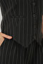 6709 Women's Vest and Pants Two-Piece Set - D. Black - 7