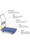 Folding Platform Hand Truck – Heavy-Duty Trolley with 360° Swivel Wheels - 3