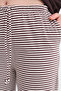 بدلة رياضية مخططة أرجل واسعة EŞF10558 - 3