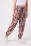 Women's Street Style Printed Crinkled Sports Harem Pants - 2
