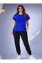Girls'/Boys' Wide-Fitted Unprinted T-Shirt and Sweatpants Set