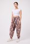 Women's Street Style Printed Crinkled Sports Harem Pants - 5