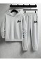 Men's Hooded Sweatshirt Top and Bottom Tracksuit Set Printed - 2