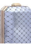 Women Silver Metallic Cut Out Clutch Bag - 3