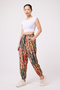 Women's Street Style Printed Crinkled Sports Harem Pants - 6