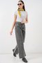 Women's Wide Leg High Waist Palazzo Jeans 6656 - Gray - 3