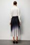 Pleated Color Gradient Midi Skirt - 5