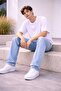 Men's Baggy Loose and Long Fit Jean Denim Trousers - 4