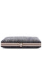 Women Dark Grey Creative Weave Clutch Bag - 4