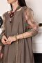 Classic Mocha Organza Luxe Suit Set - 6